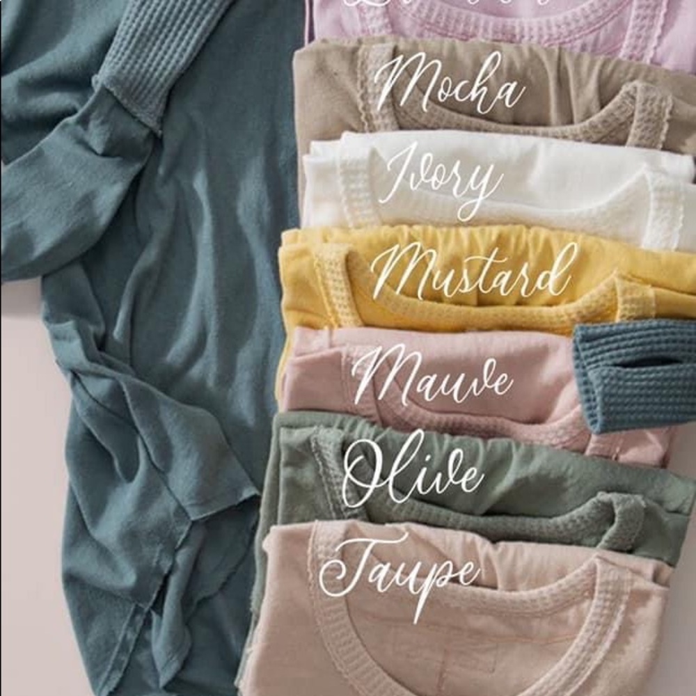 Waffle Sleeve Thumbhole Tee